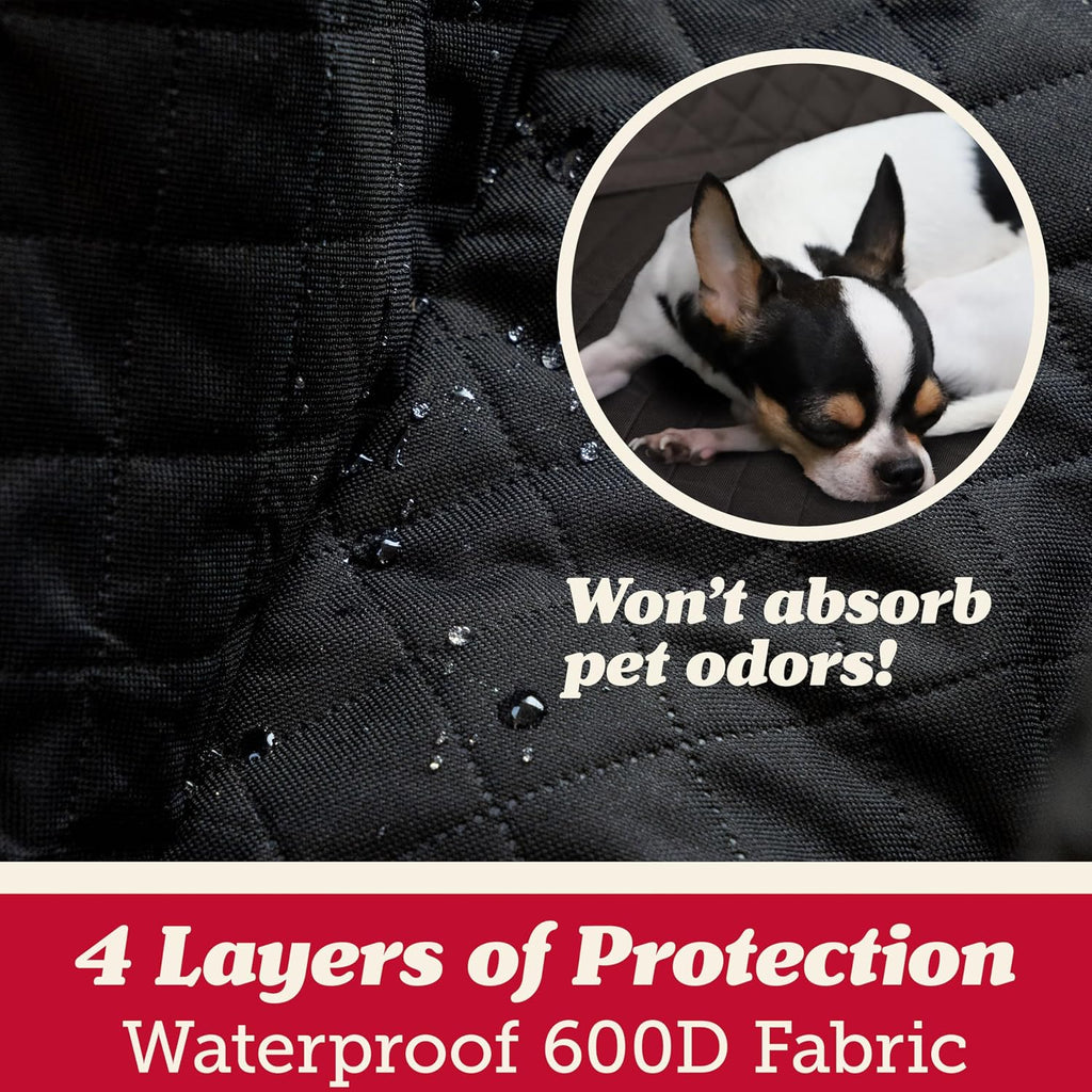lusso gear dog car seat cover for front, close-up detail