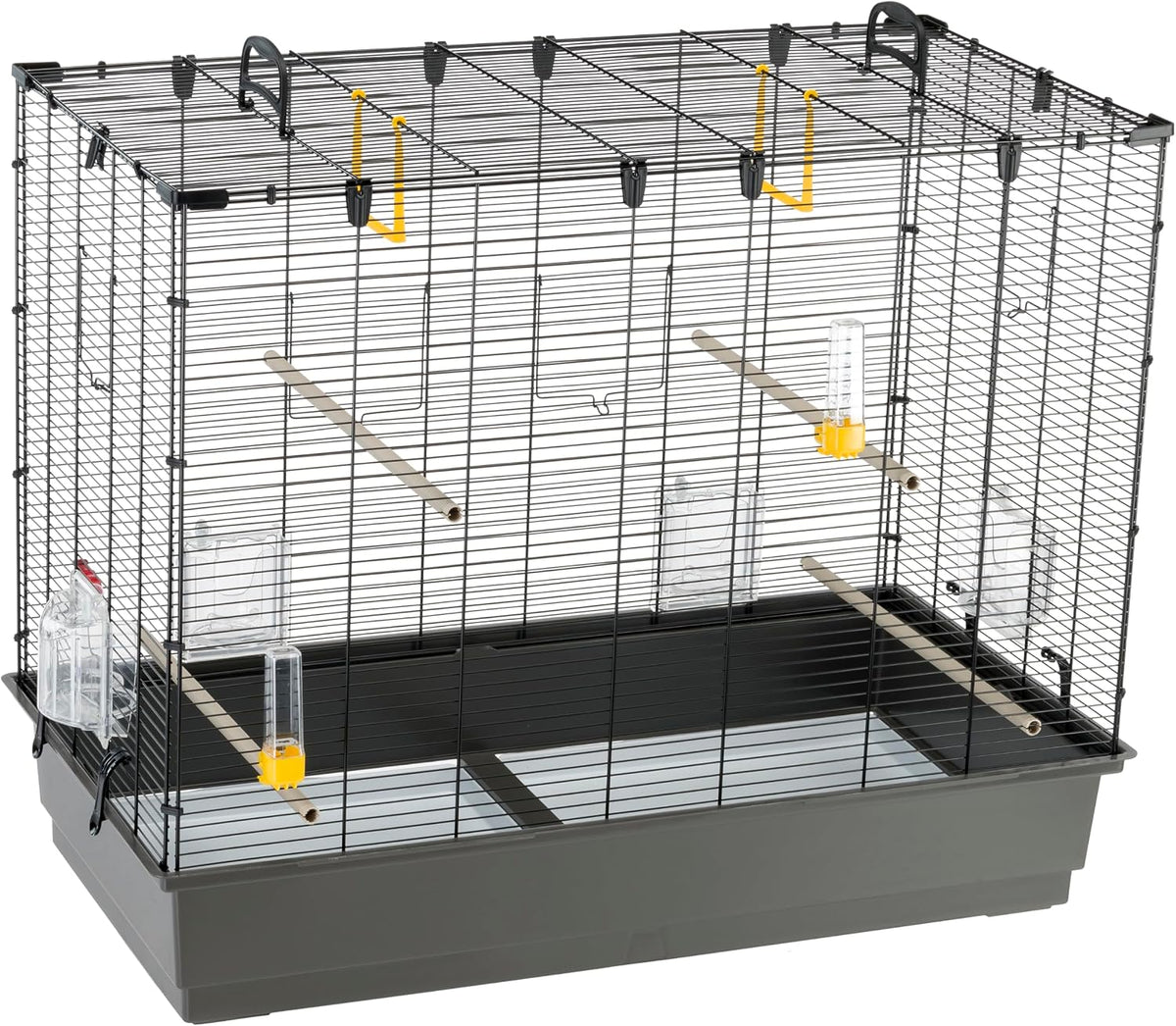 ferplast large cage for canaries, parakeet cage exotic showing dimensions