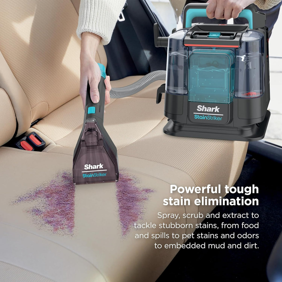 shark stainstriker portable spot & stain cleaner, 2, side view