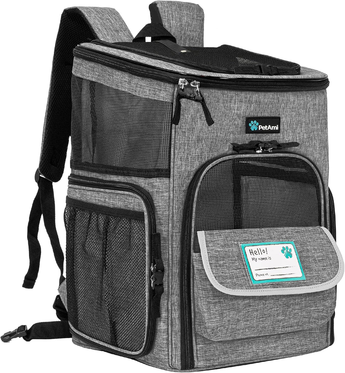 petami dog backpack carrier, airline approved 4-way entry, main product view