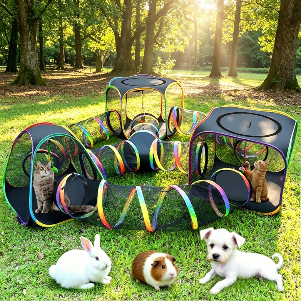 cypherx outdoor cat enclosure, portable cat tent with, main product view
