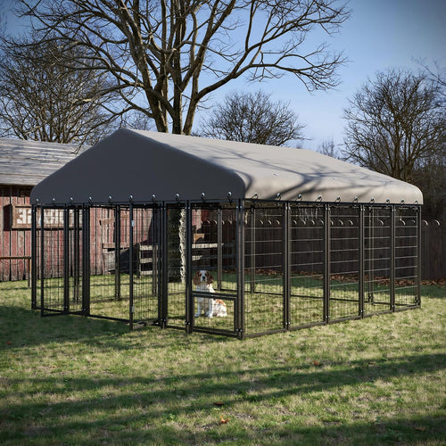 10 ft large outdoor dog kennel with double, main product view