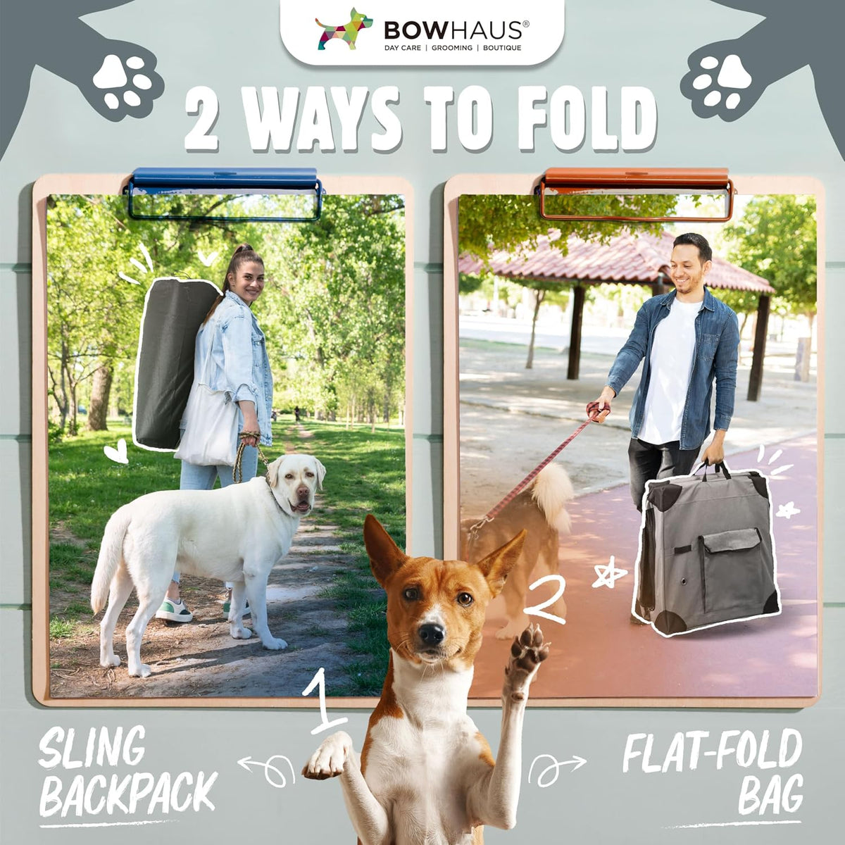 bowhaus 36 inch portable travel dog kennel for, close-up detail