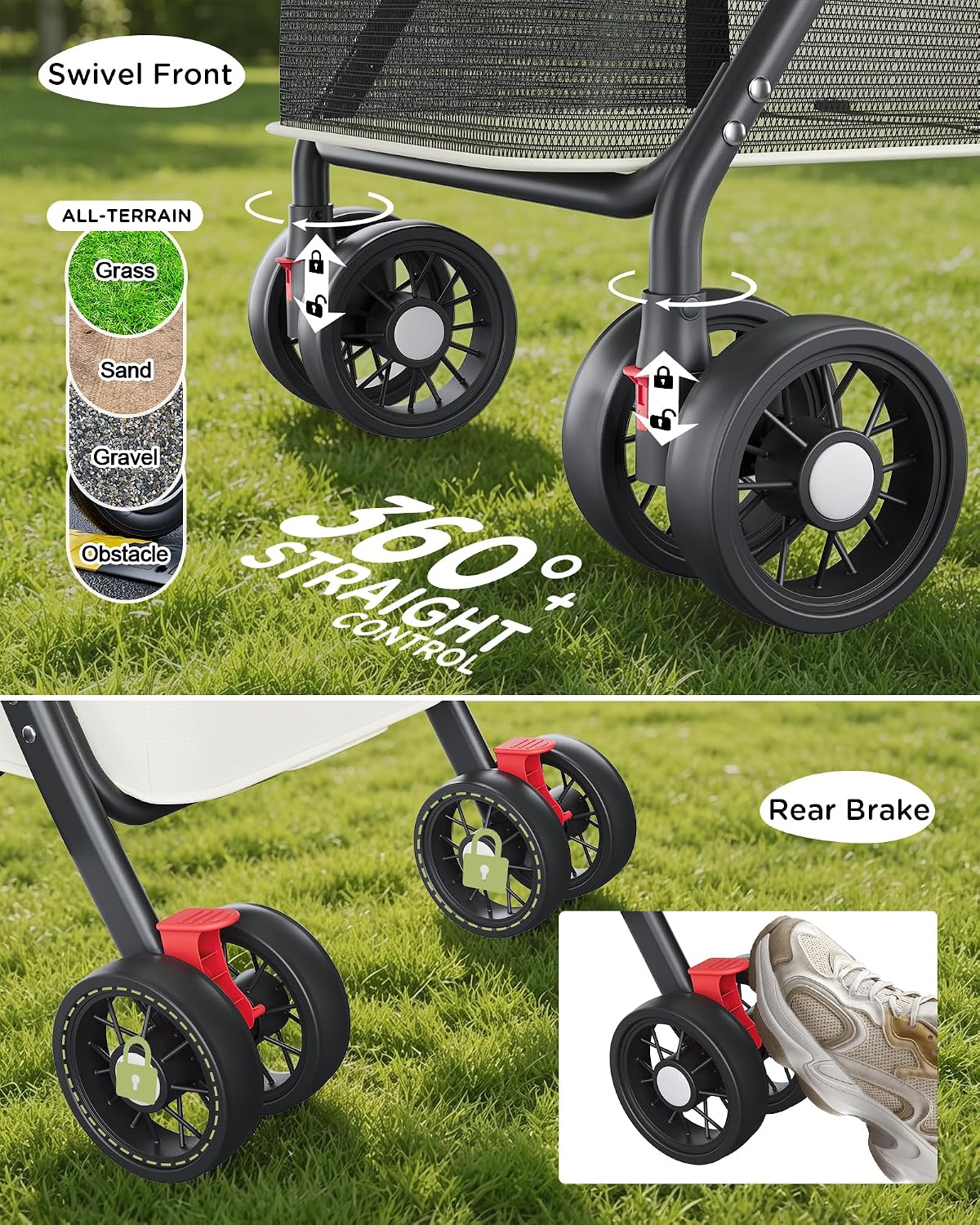 gtplayer foldable pet stroller for small dogs and on a desk or shelf