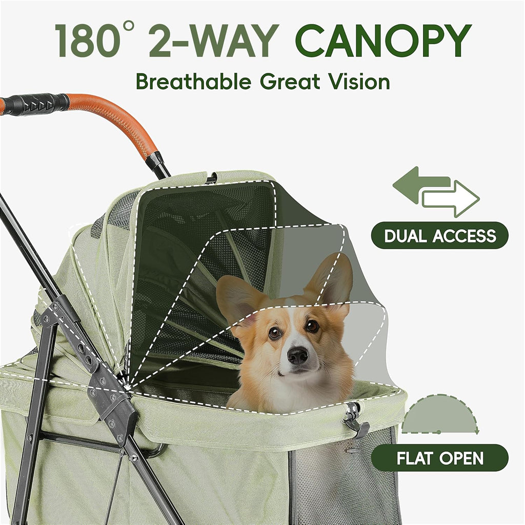 foldable pet stroller small dogs cats up to, package contents