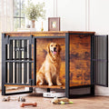 ironck 39.4" dog crate furniture with sliding door, main product view