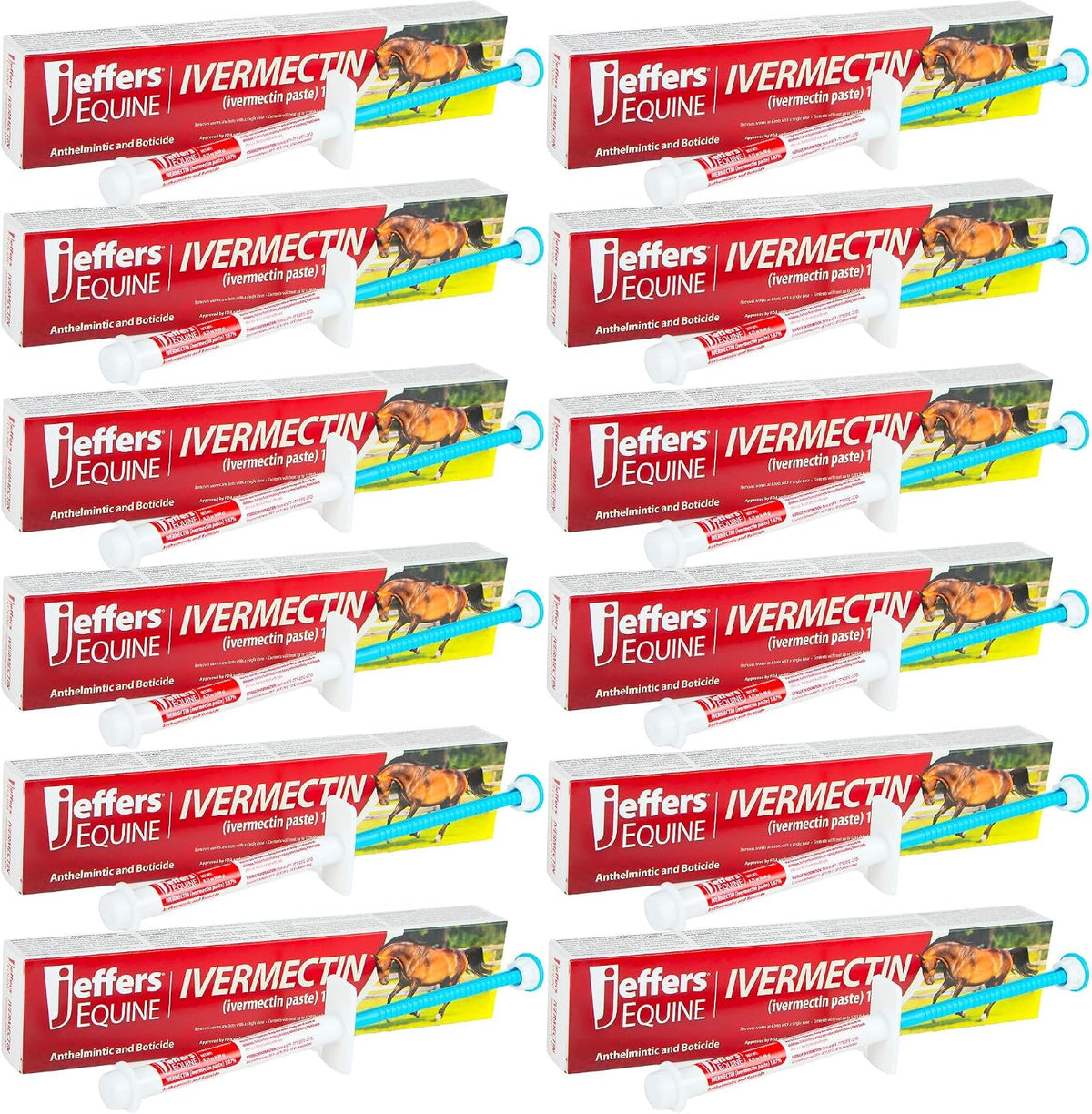 jeffers ivermectin gel dewormer for horses - apple, main product view