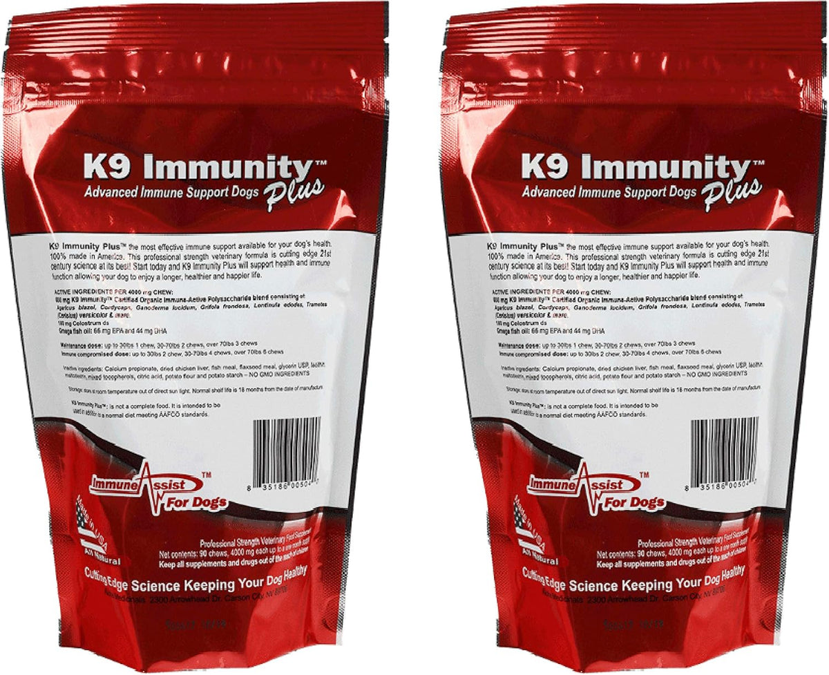 aloha medicinals k9 immunity plus, immune support supplement shown in use