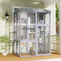 yopto outdoor cat house,70" catio outdoor cat enclosure, main product view