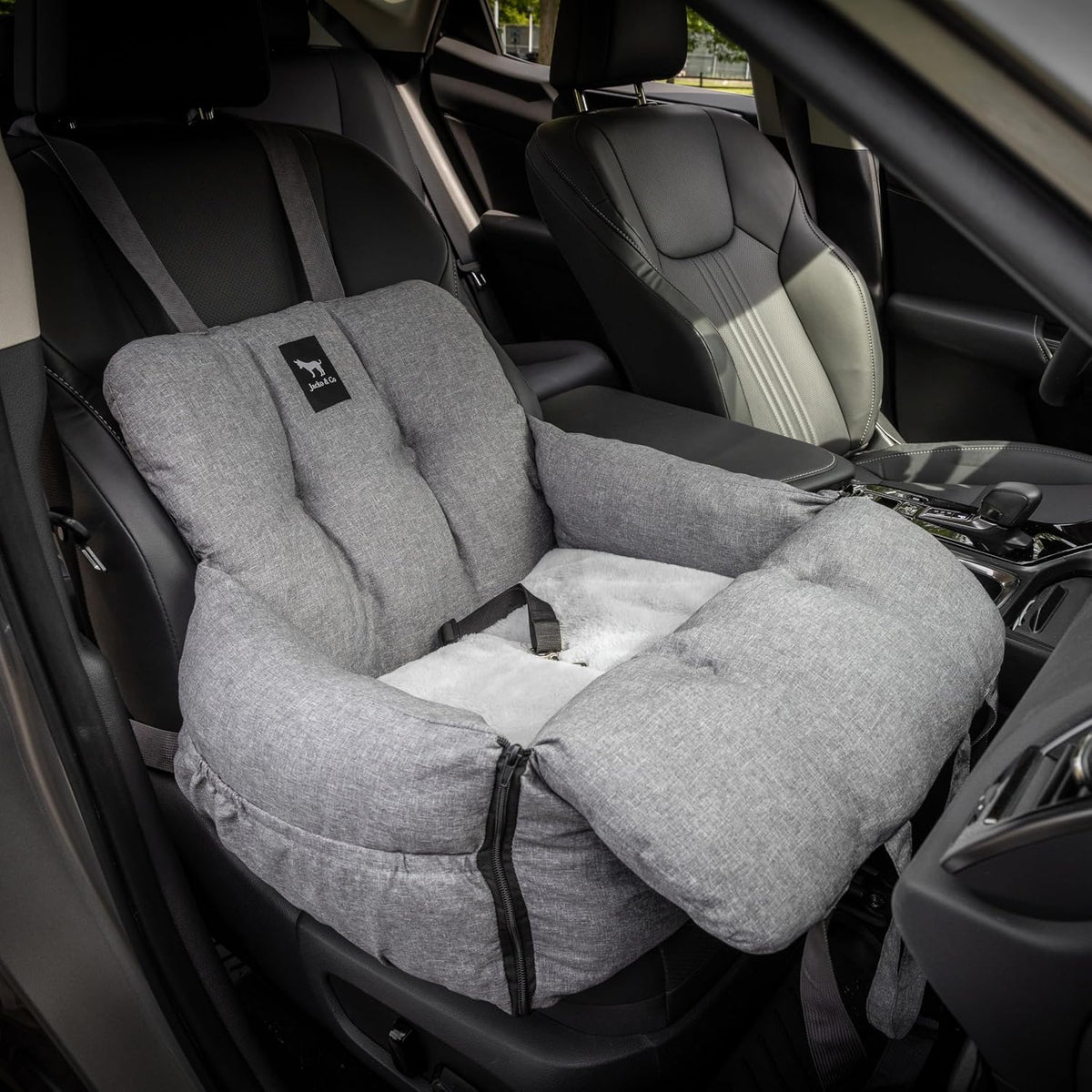 jacko & co - premium dog car seat shown in use