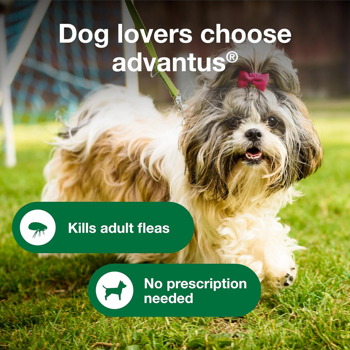 advantus dog fast acting oral flea treatment soft, side view