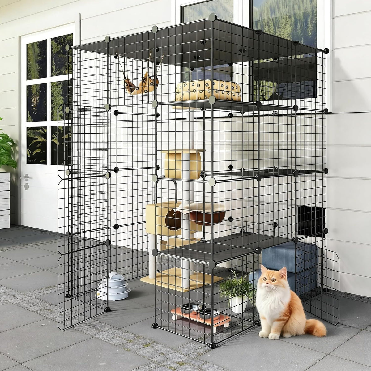 oneluck 55 inch catio outdoor cat enclosure with, main product view