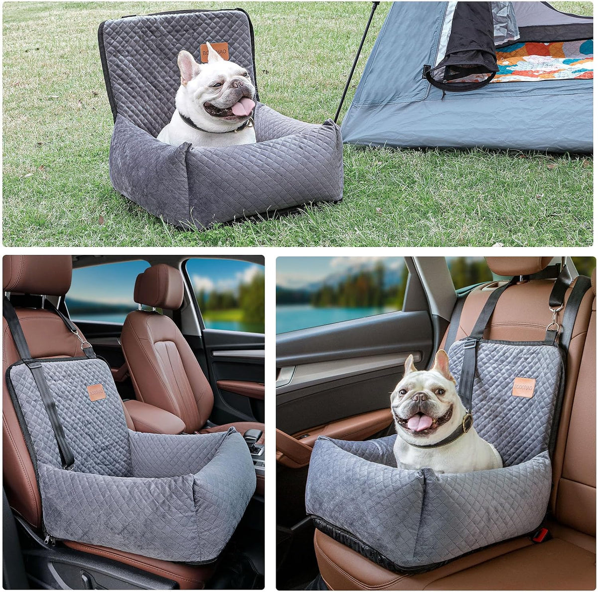 dog car seat pet booster seat pet travel, side view
