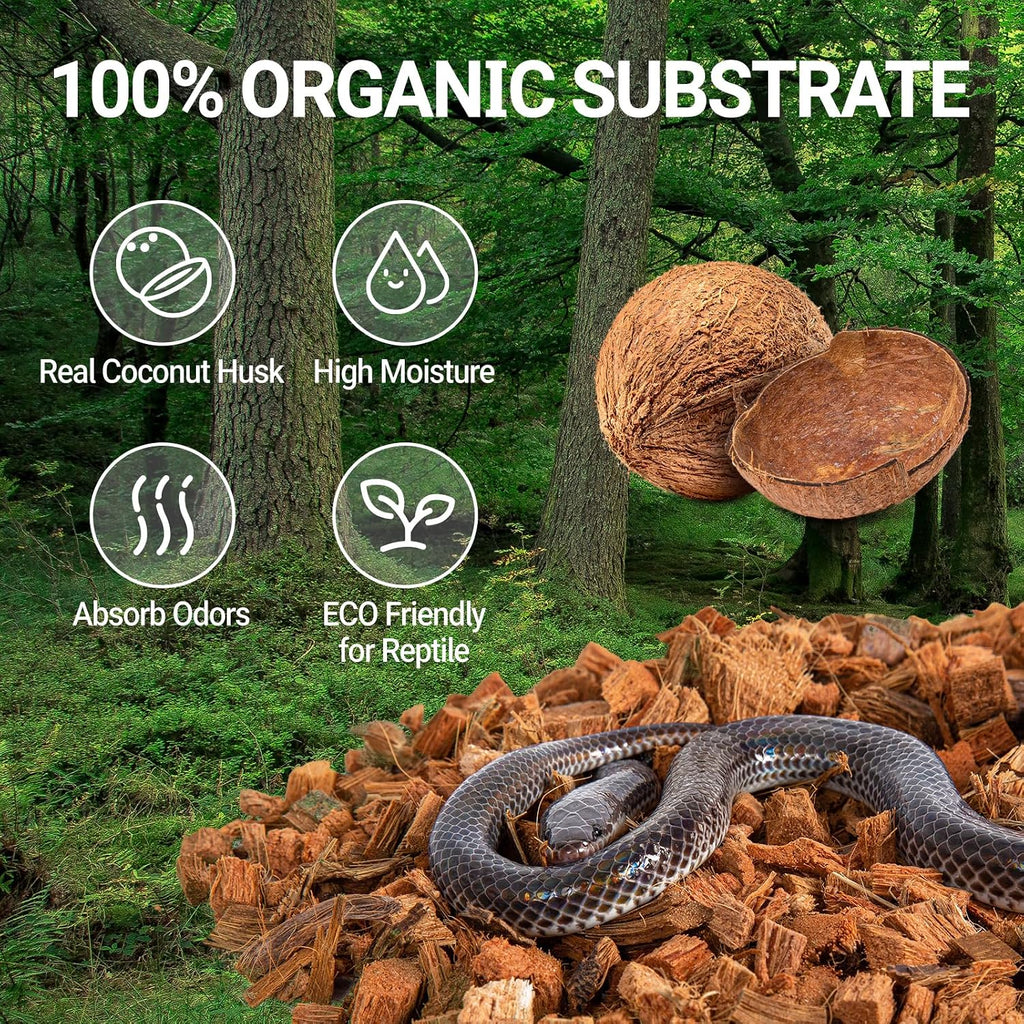 repti zoo 72 quart reptiles coconut chip substrate shown in use