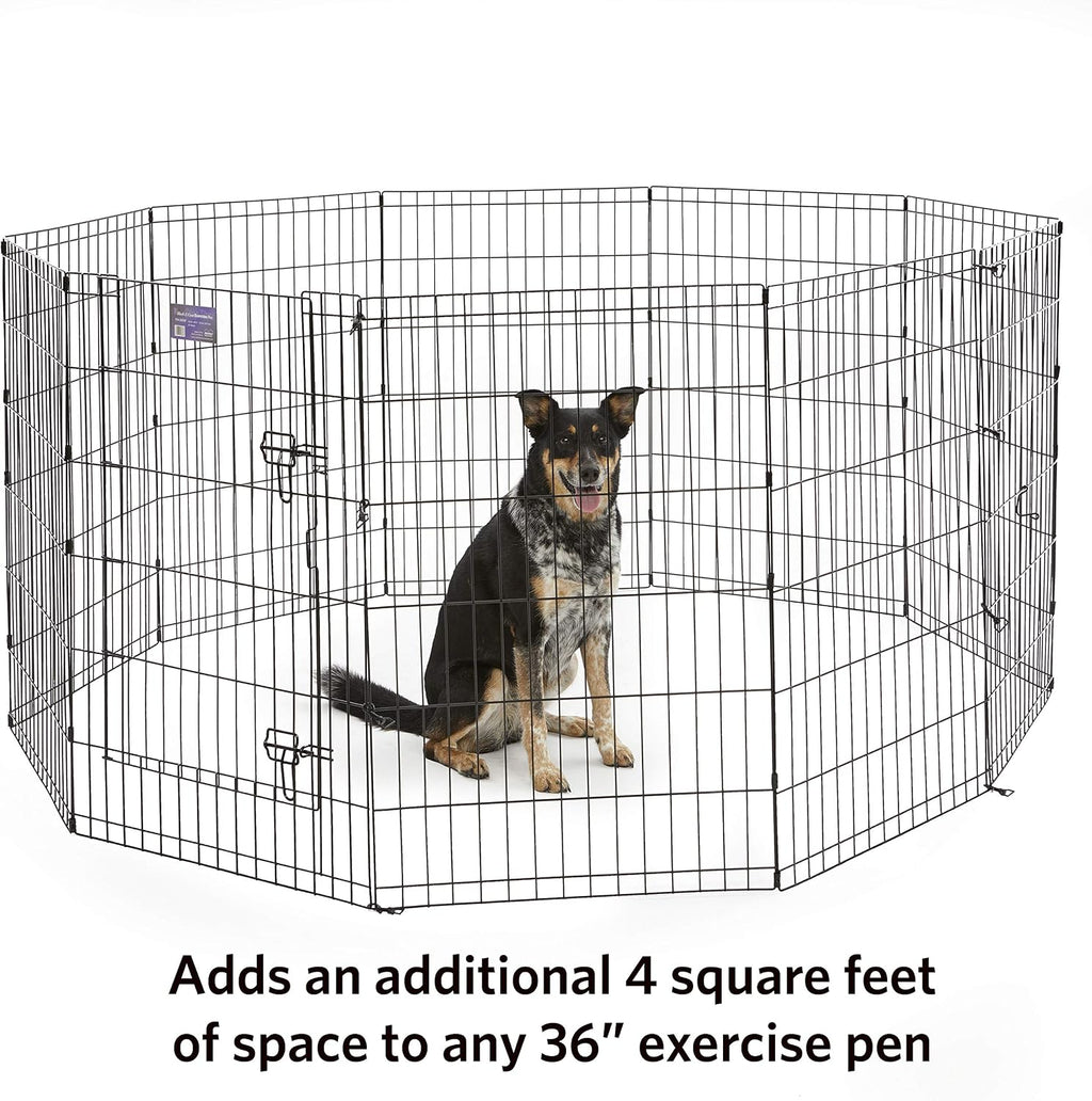 midwest homes for pets add-on panel, 36 inch shown in use