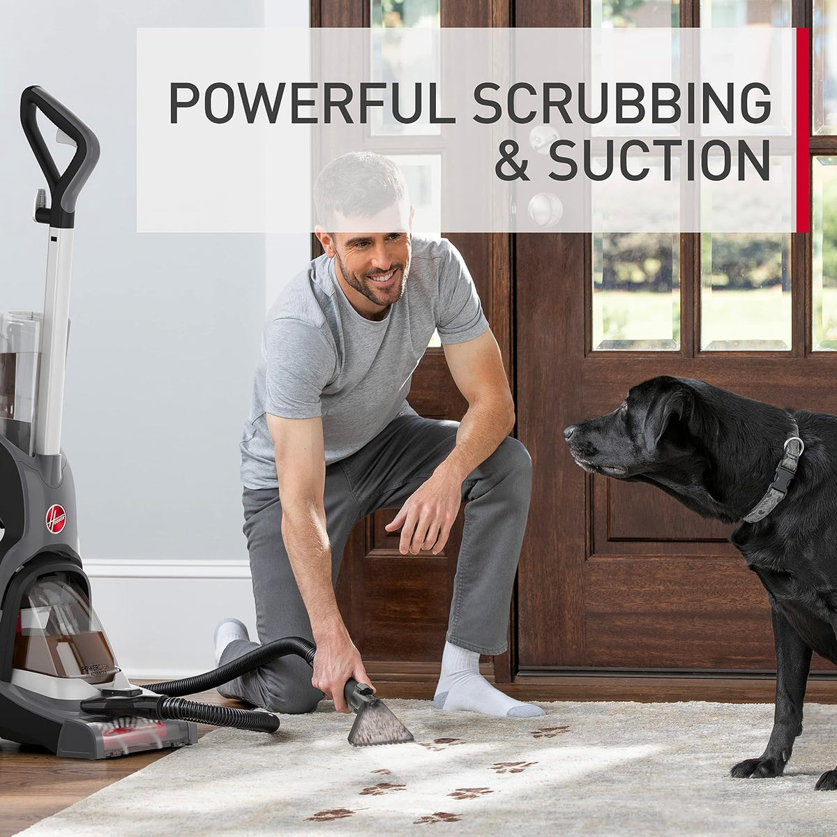 hoover powerdash pet advanced compact carpet cleaner machine, close-up detail