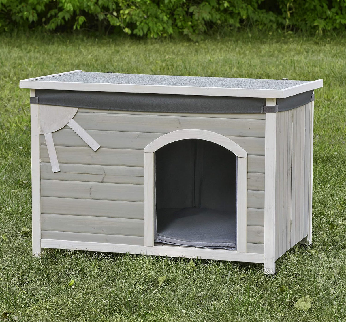 midwest homes for pets eilio dog house insulation, close-up detail