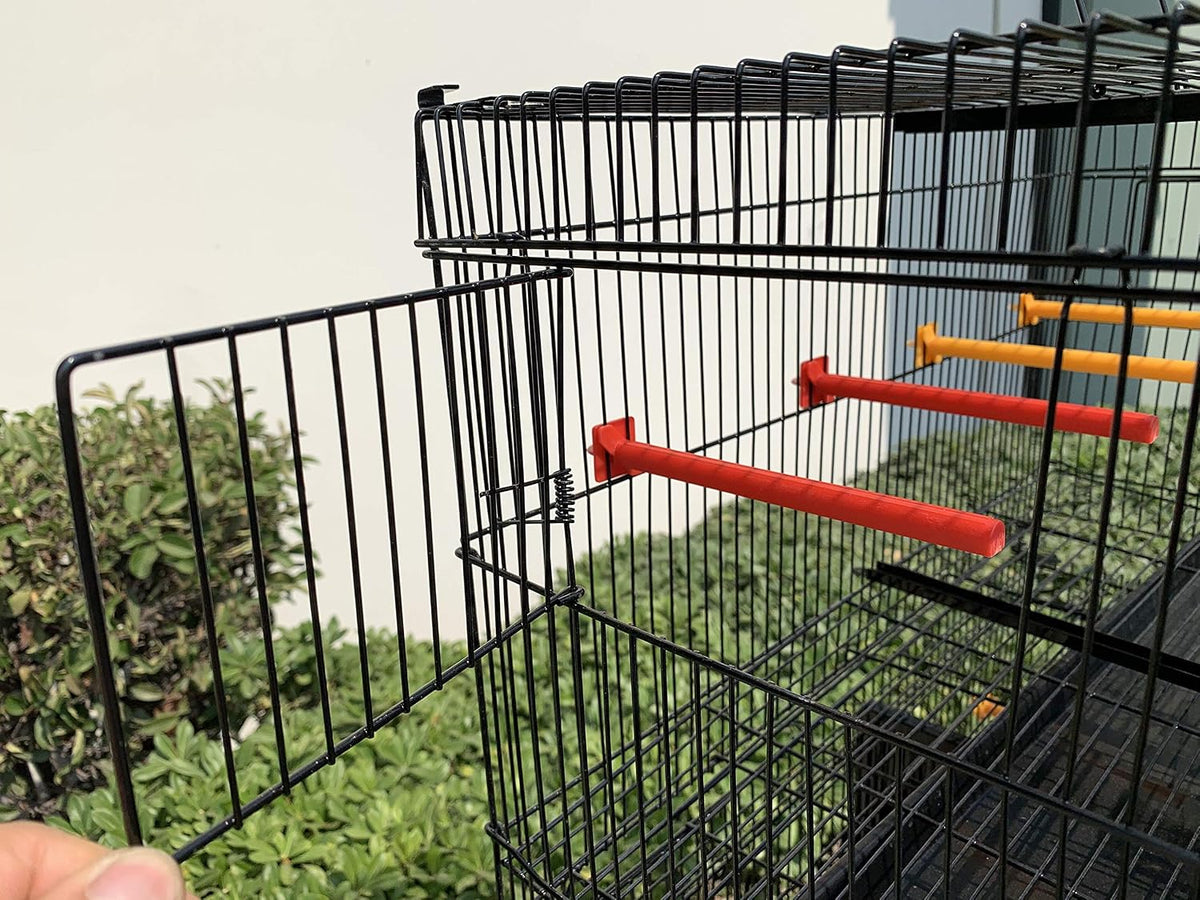 seny lot of 4 stackable breeding bird cage, side view