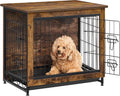 feandrea 27.2" dog crate furniture, indoor dog kennel, main product view