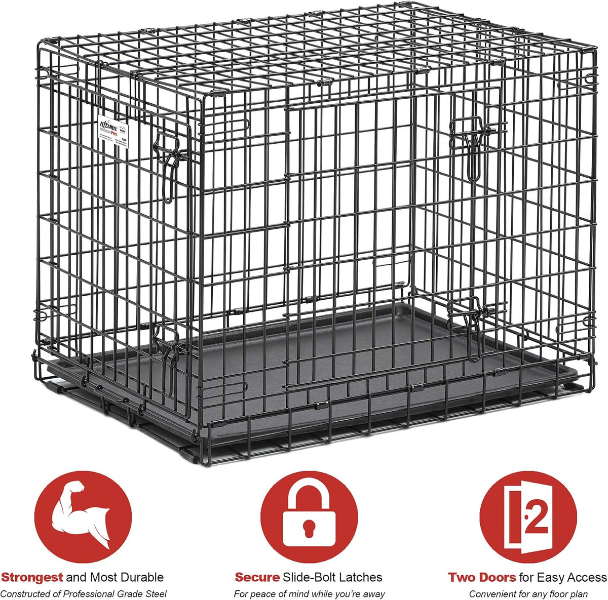 midwest homes for pets ultima pro heavy-duty 30-inch shown in use