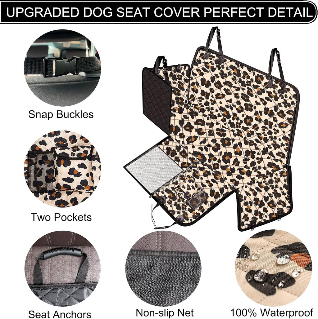 femuar dog car seat cover, waterproof nonslip pet, close-up detail