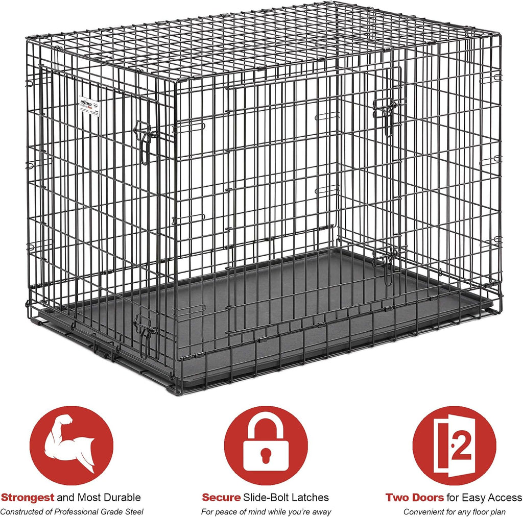 midwest homes for pets ultima pro heavy-duty 42-inch shown in use