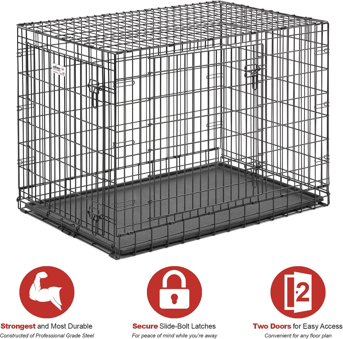 midwest homes for pets ultima pro heavy-duty 42-inch shown in use