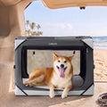 lesure portable collapsible dog crate for medium dogs, main product view