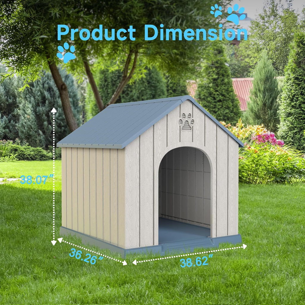 vixzen dog house outdoor large breed - 38 showing dimensions