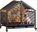 ironck 27.6" dog crate furniture with pull-out tray, main product view