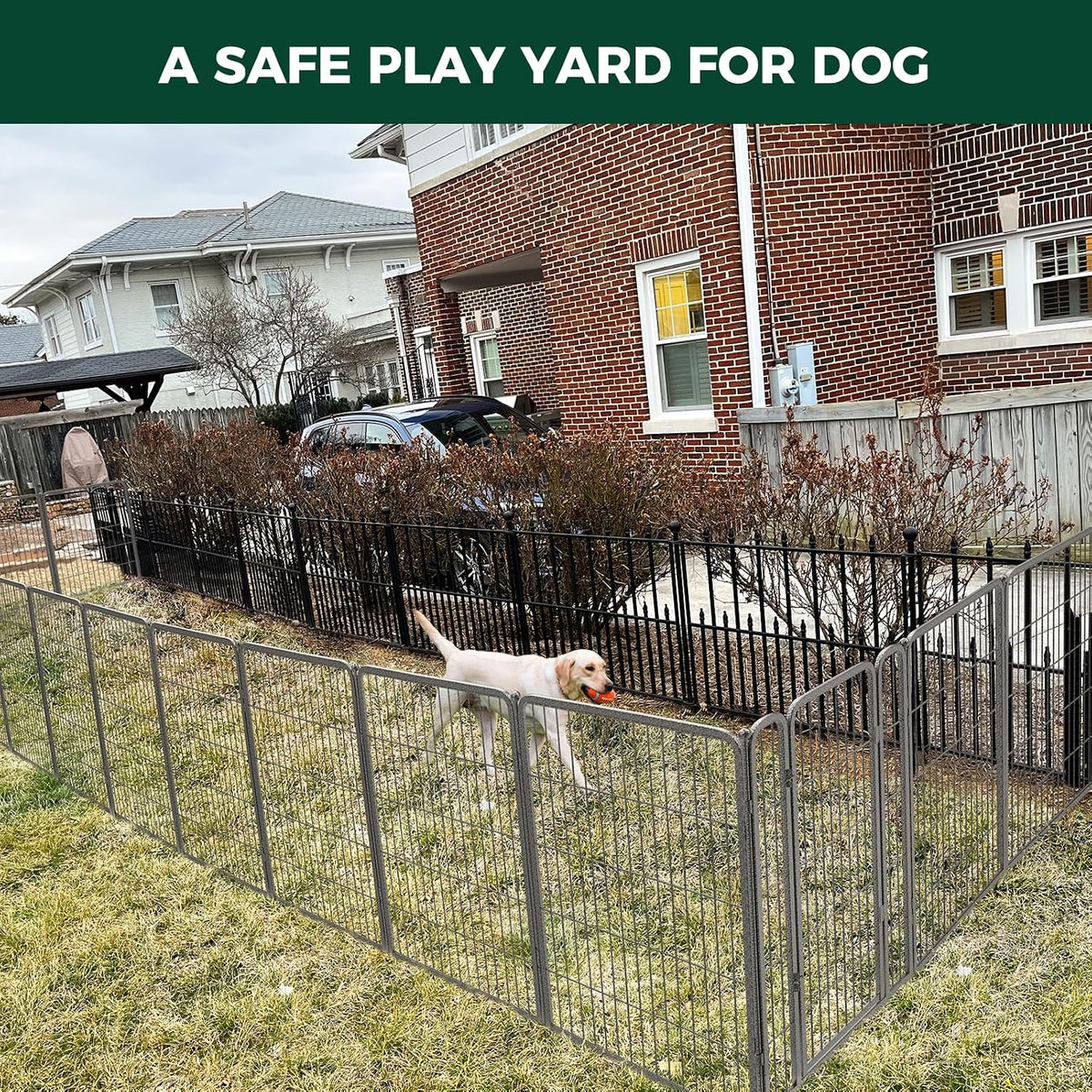 fxw aster dog playpen designed for yard, 40", close-up detail