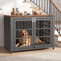 heavy duty dog crate furniture, decorative dog cage, main product view