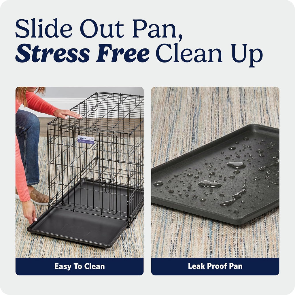 midwest 48-inch single door icrate, for extra-large breeds, package contents