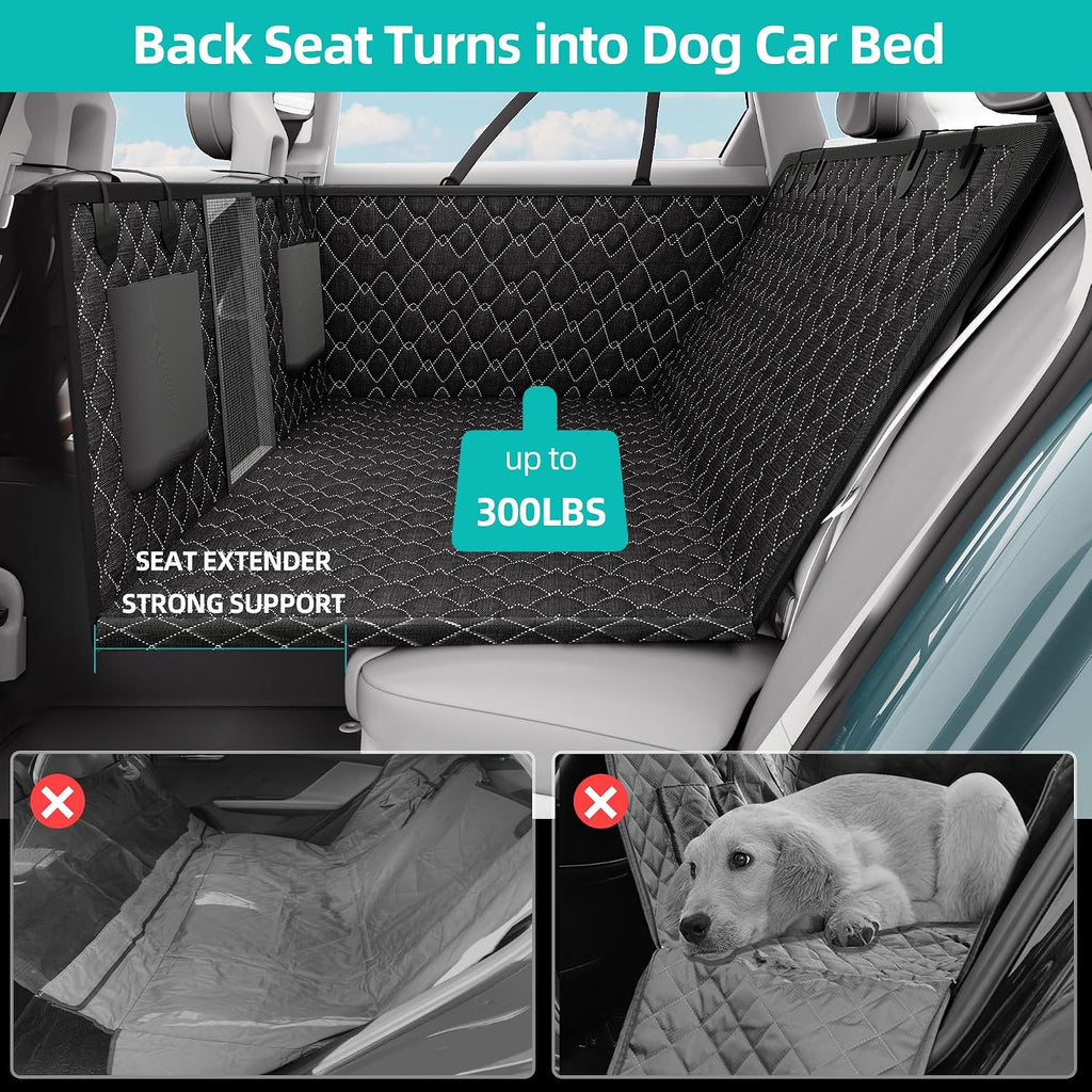 petalage dog truck seat cover for back seat shown in use