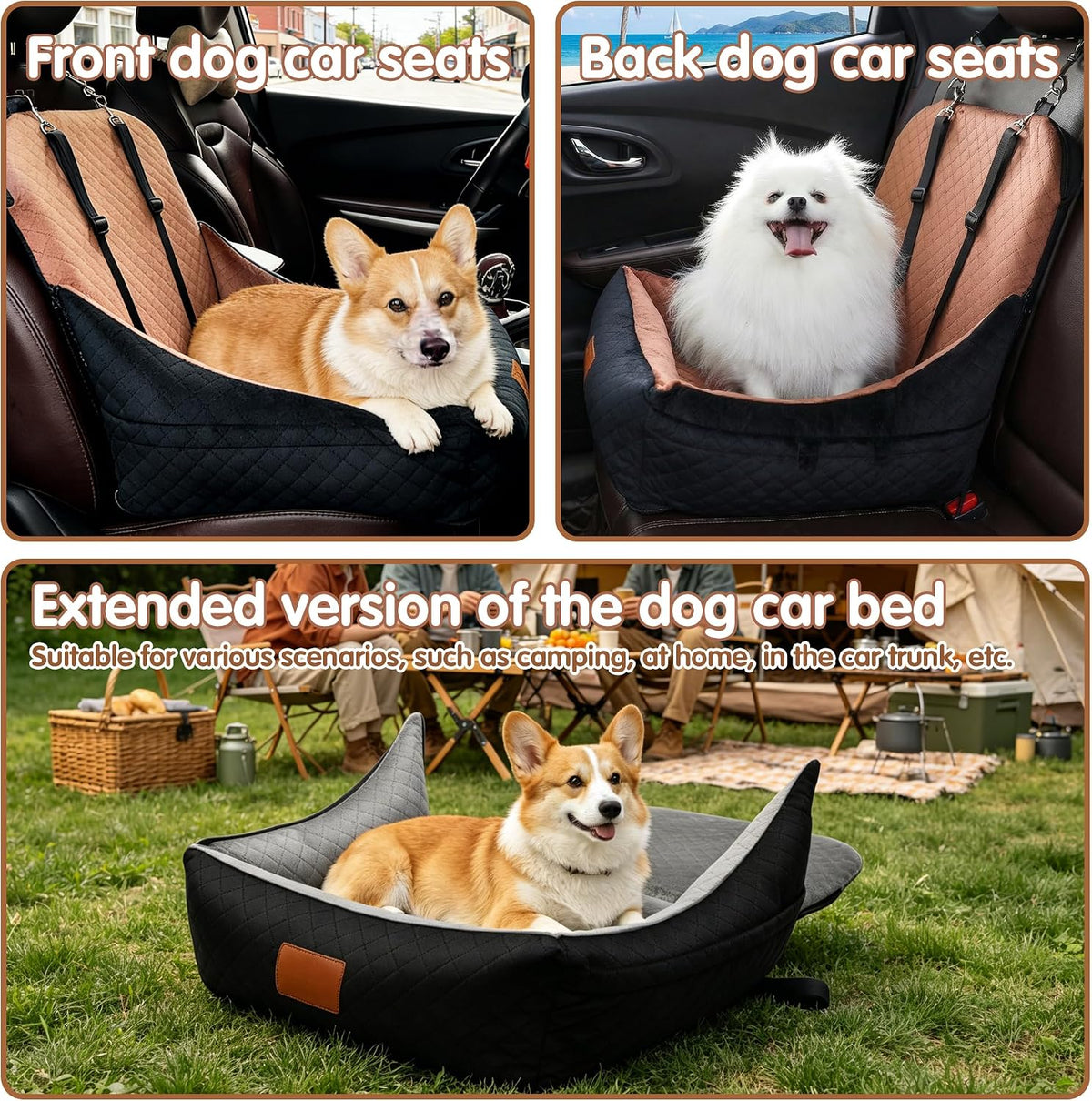 small dog car seat & travel bed:keep your showing dimensions
