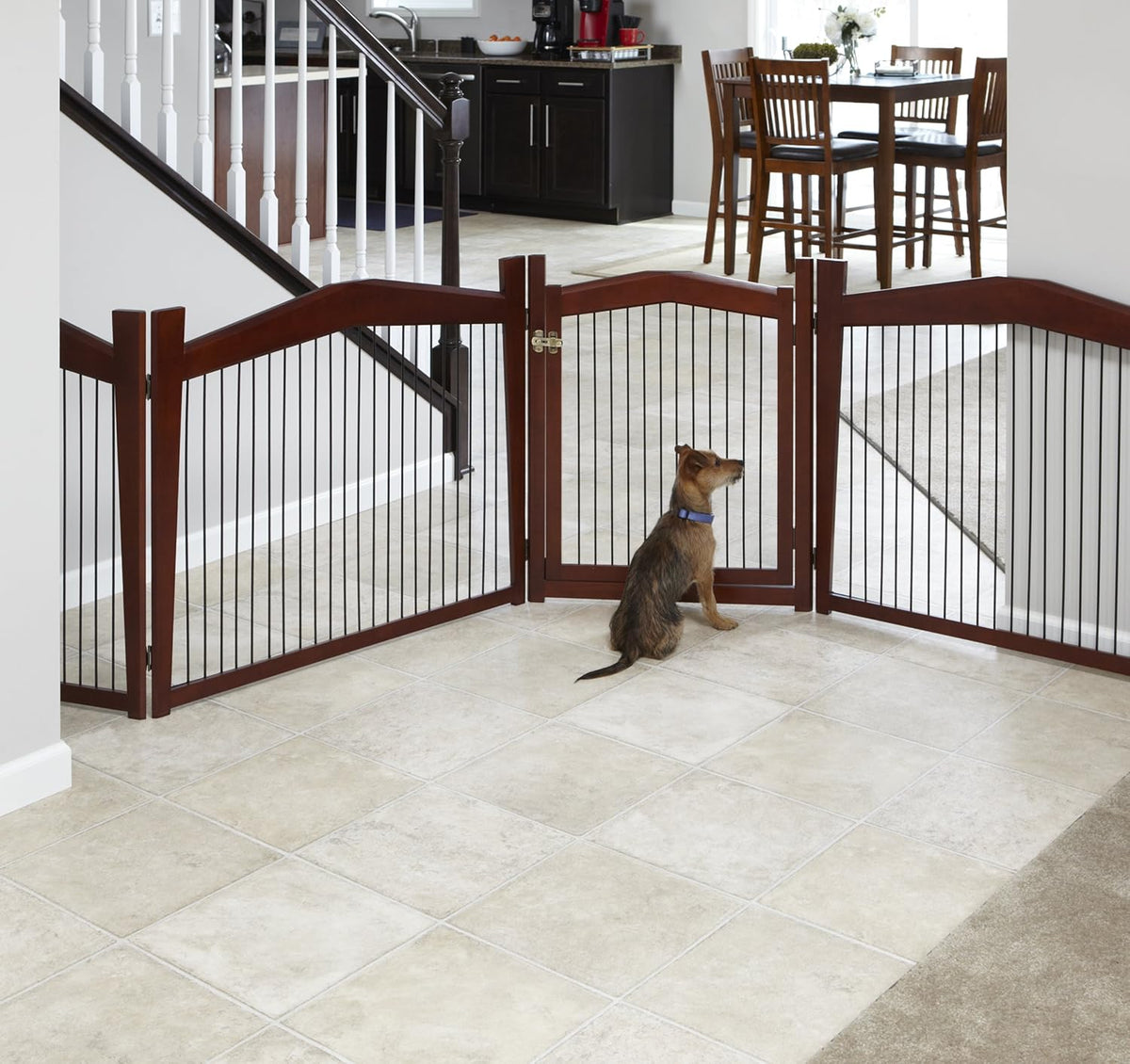 merry pet 2-in-1 configurable pet crate and gate, front angle view
