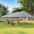erinnyees 13'x13' outdoor dog kennel with roof, large, main product view