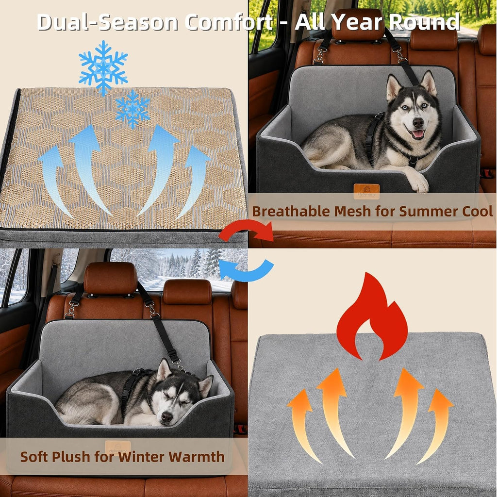 dog car seats for medium dogs & cat, front angle view