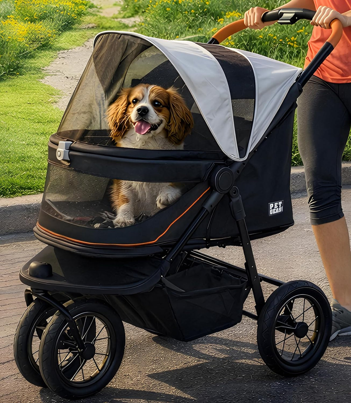 pet gear no-zip jogger pet stroller for cats/dogs, main product view