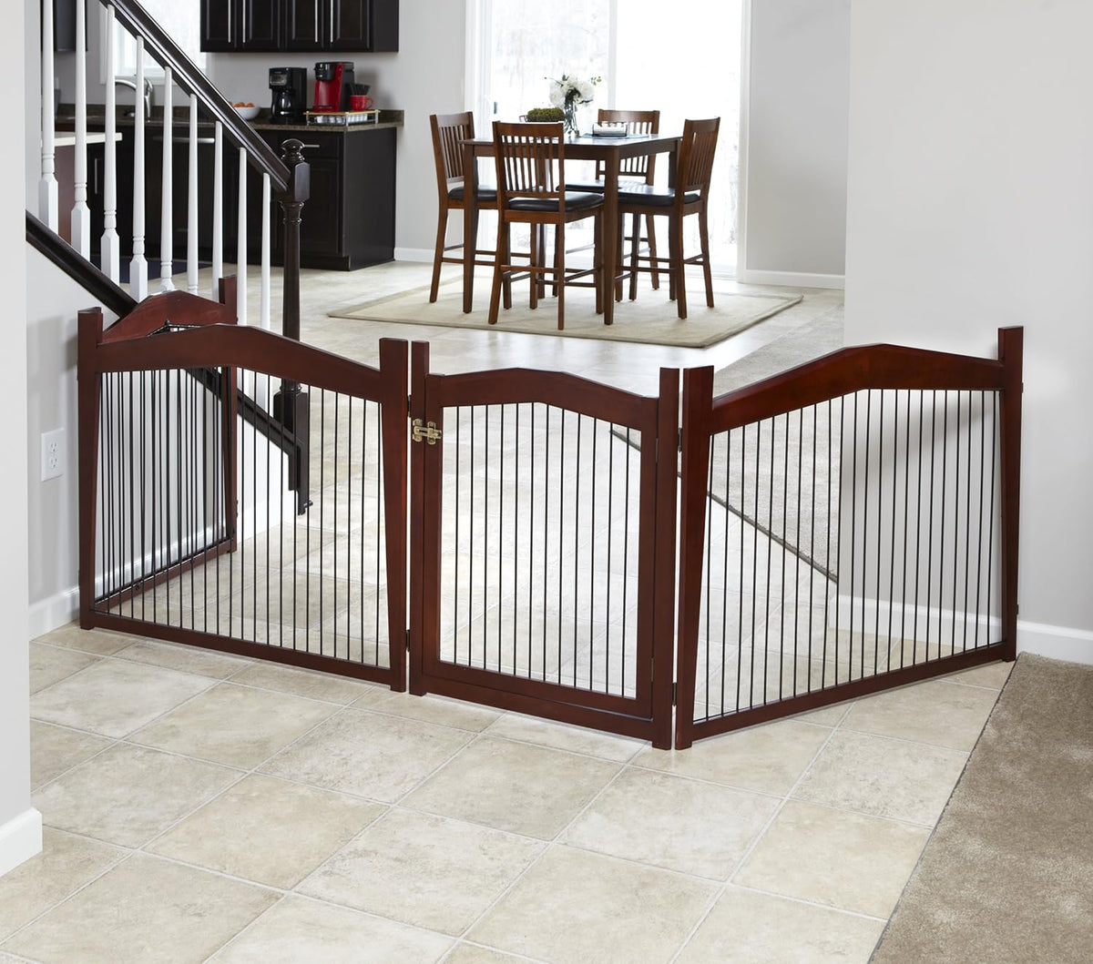 merry pet 2-in-1 configurable pet crate and gate on a desk or shelf