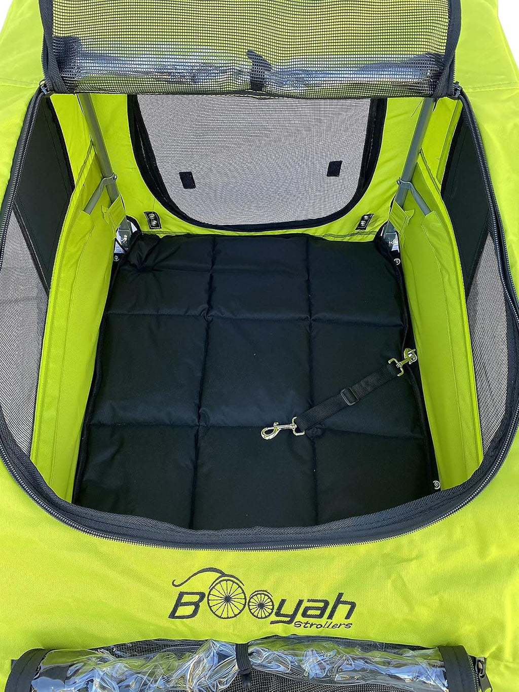 booyah extra large pet bike trailer dog stroller, side view
