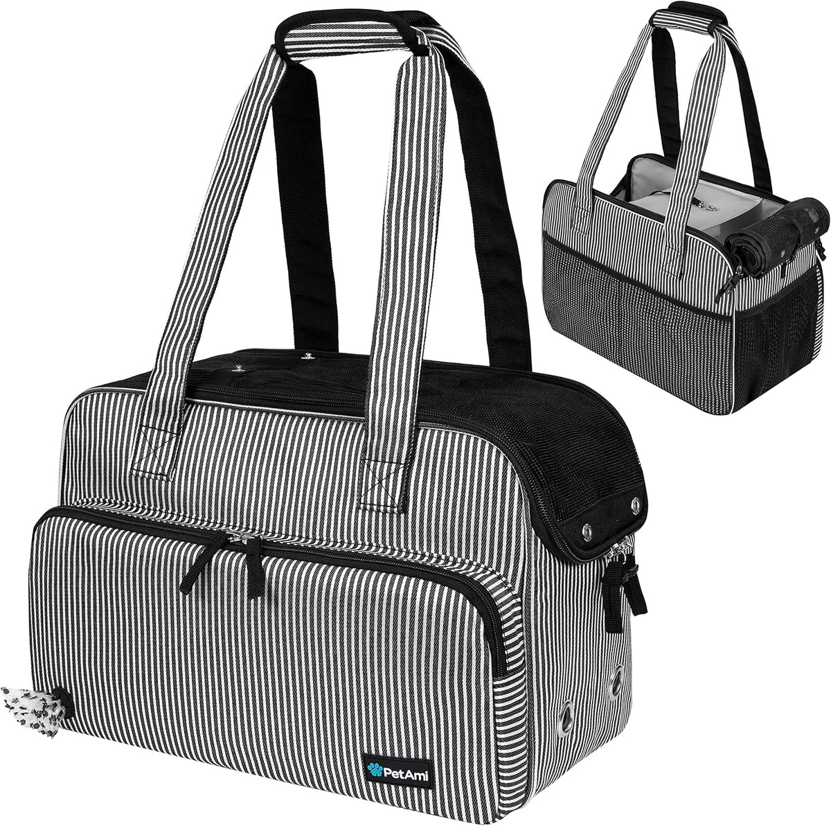 petami small dog purse carrier, airline approved soft, main product view