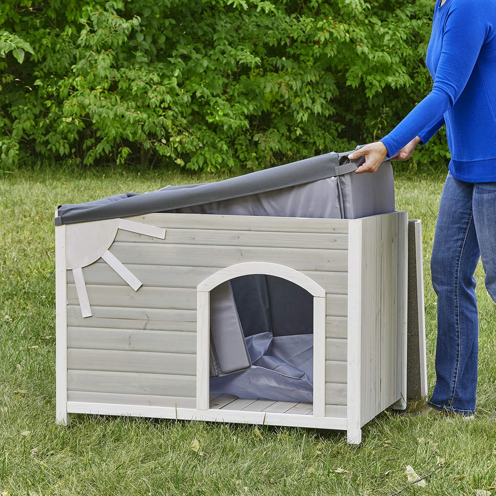 midwest homes for pets eilio dog house insulation, side view