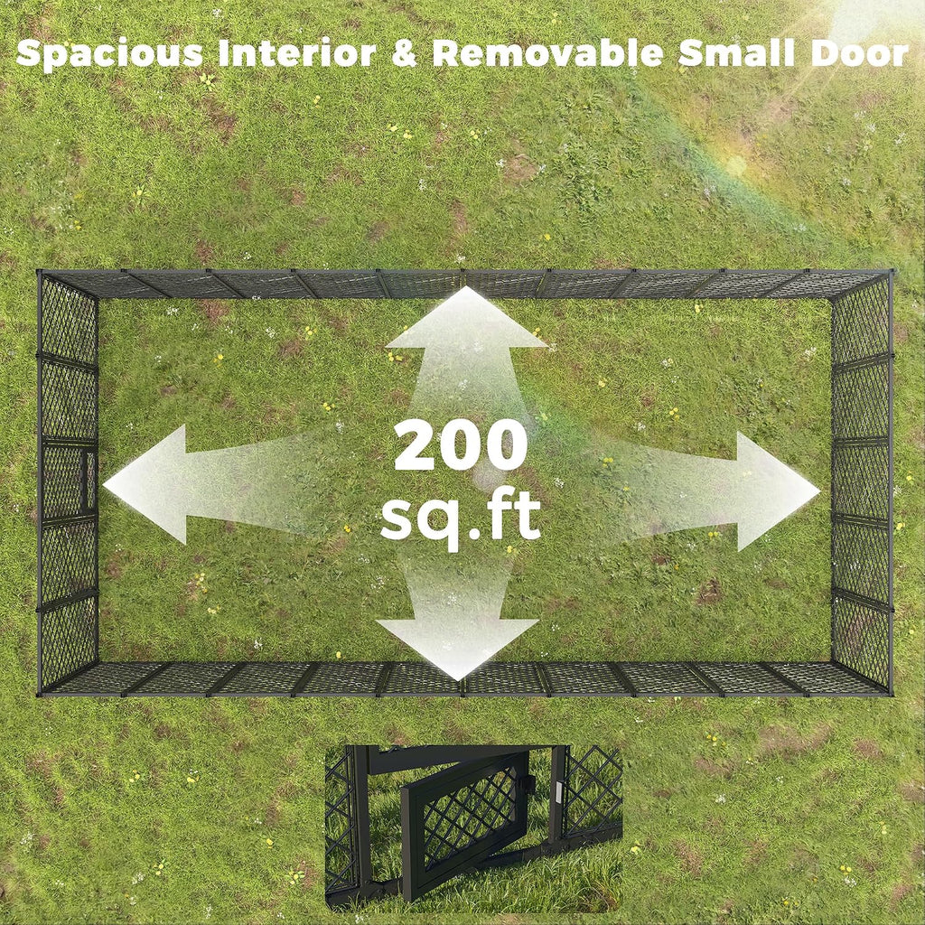 10x20 ft heavy duty dog kennel outdoor with on a desk or shelf